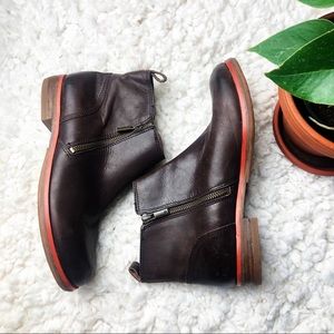 Lucky Brand | leather ankle booties boots 8M